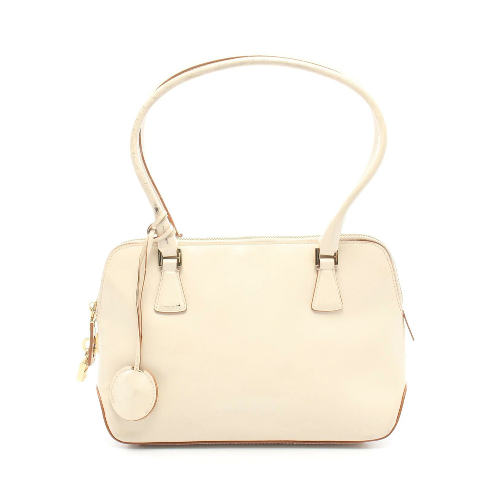 Salvatore Ferragamo Handbag Leather Ivory White